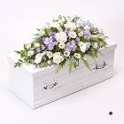 Childrens Casket Spray - Blue and Lilac