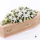 Lily Casket Spray - White