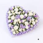 Pastel Heart - Lilac and White