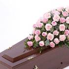 Rose and Carnation Casket Spray - Pink