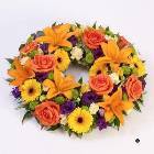 Rose and Lily Wreath - Vibrant