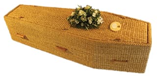 Water hyacinth eco coffin